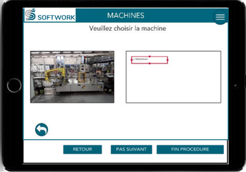 choix machine softwork | softwork création de procédure sur tablette