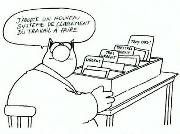 illustration le chat | gestion du temps et des priorités
