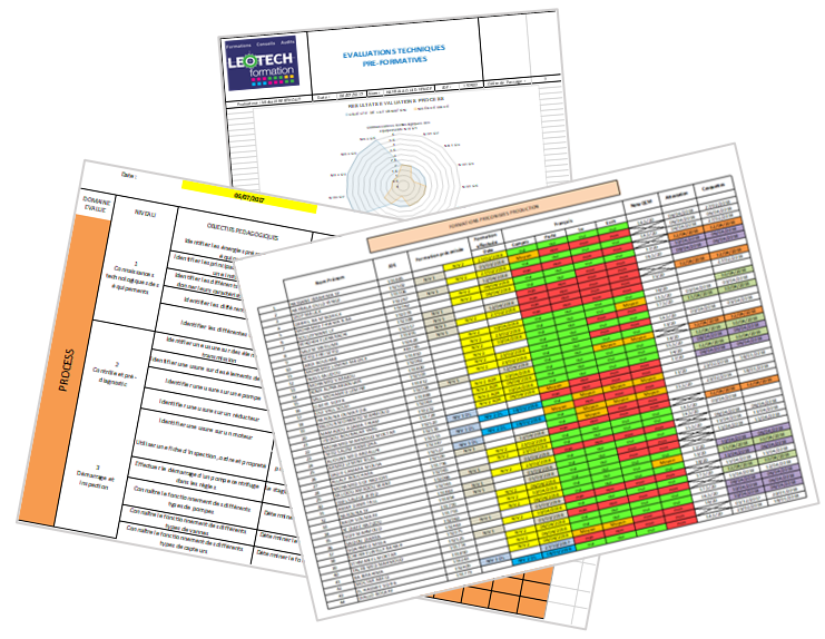 Evaluations techniques pré-formatives globales de production